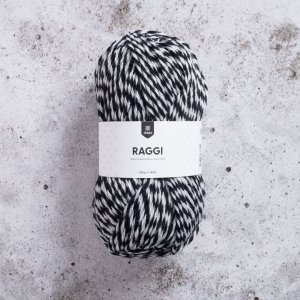Raggi 100g - Zwart/wit Raggi 100g - Zwart/wit