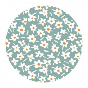 Kant-en-klaar tafelzeil Happy Days mintwood rond 160 cm Kant-en-klaar tafelzeil Happy Days mintwood rond 160 cm