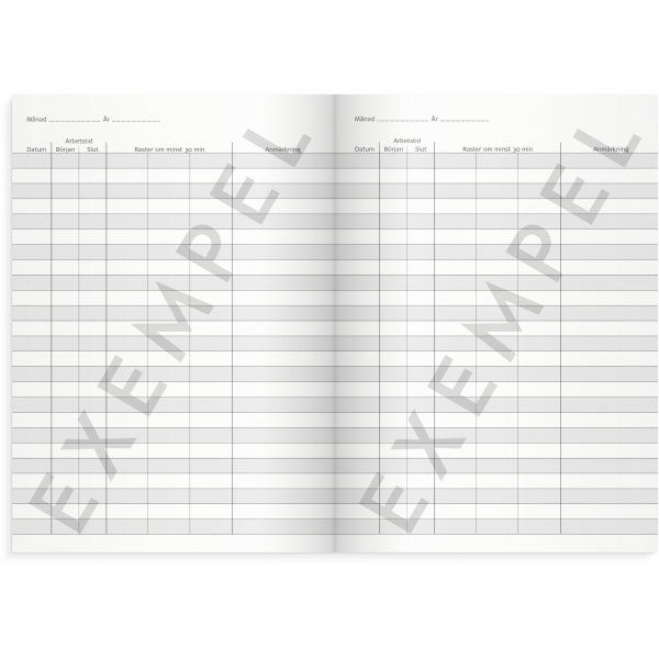 Werktijdenboek Werktijdenboek