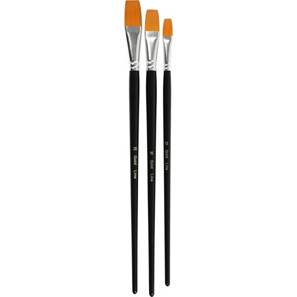 Gold Line penselen - nr. 12+16+20 - bord - 3 st
