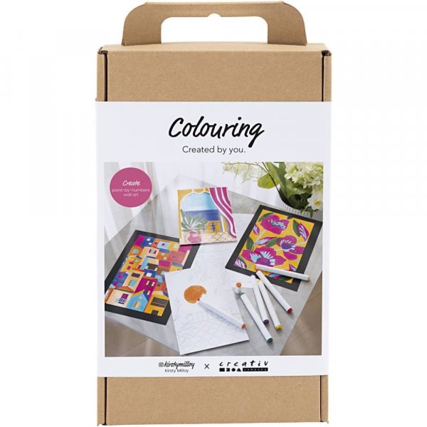 DIY-pakket - Kleuren op nummer met stiften DIY-pakket - Kleuren op nummer met stiften