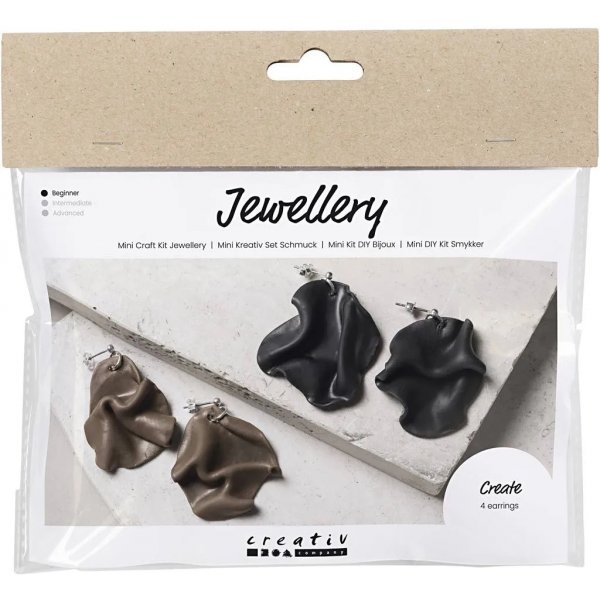 Mini DIY Kit Sieraden, Gevouwen oorbellen