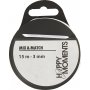 Satijnen lint - wit - B3 mm - 15 m