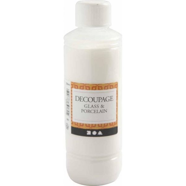 Decoupagelak - glas en porselein - 250 ml