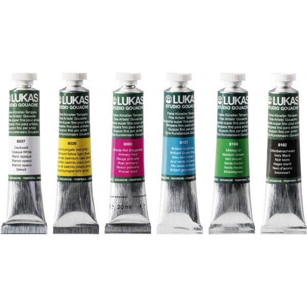 Temperakleurtubes 20 ml x6