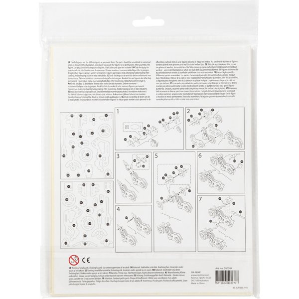 3D-bouwfiguur - motorfiets 3D-bouwfiguur - motorfiets