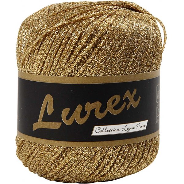 Lurexgaren - goud - 25 gr Lurexgaren - goud - 25 gr