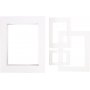Passepartout kaders - wit - A3, A4, A5, A6 - 4 x 100 stuks