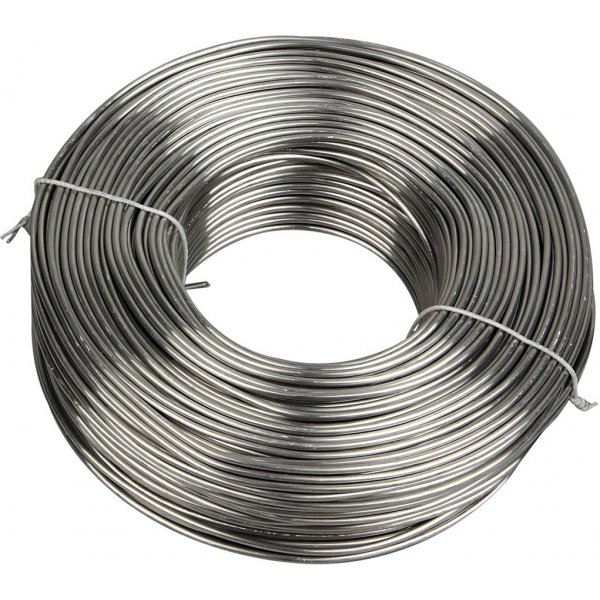 Aluminiumdraad - Ø2 mm - zilver - 100 m Aluminiumdraad - Ø2 mm - zilver - 100 m