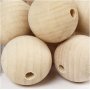 Houten kralen - 40 mm - 30 st
