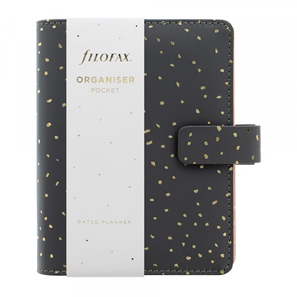 Systeemkalender Filofax Pocket - Confetti Charcoal