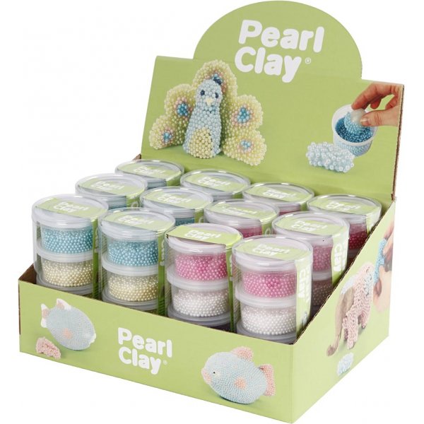 Pearl Clay® - gemengde kleuren - 12 st Pearl Clay® - gemengde kleuren - 12 st
