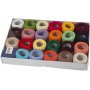Gemerceriseerd katoengaren - gemengde kleuren - 24 x 20 g