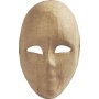 Volledige maskers van papier-mach - 23 x 16 cm
