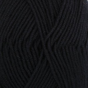 DROPS Merino Extra Fine Uni Colour garen - 50g - Zwart (02) DROPS Merino Extra Fine Uni Colour garen - 50g - Zwart (02)