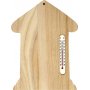 Houten huis met thermometer