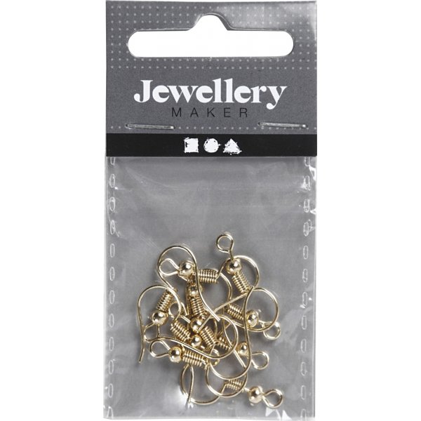 Franse oorhaakjes - verguld - 10 st Franse oorhaakjes - verguld - 10 st