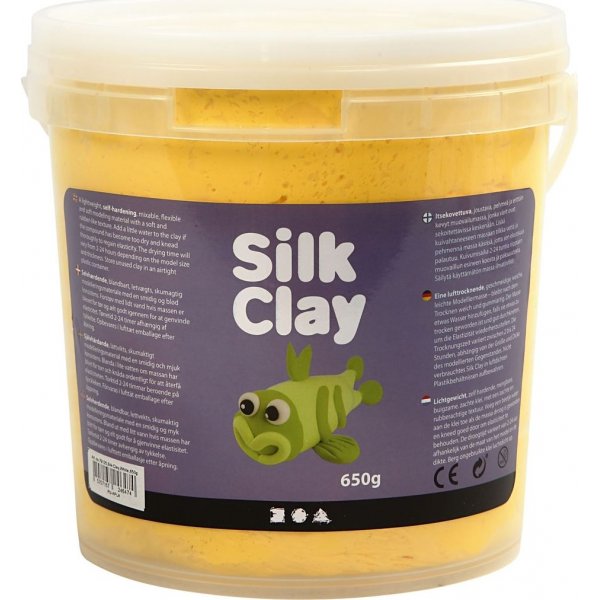 Silk Clay - geel - 650 gr