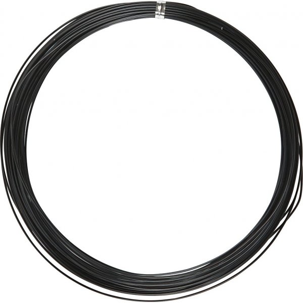 Aluminiumdraad - 1 mm - zwart - 16 m