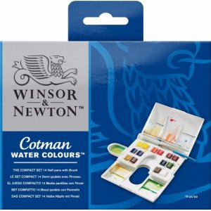 Aquarelset Cotman Compact - 14 ½-kopjes Aquarelset Cotman Compact - 14 ½-kopjes