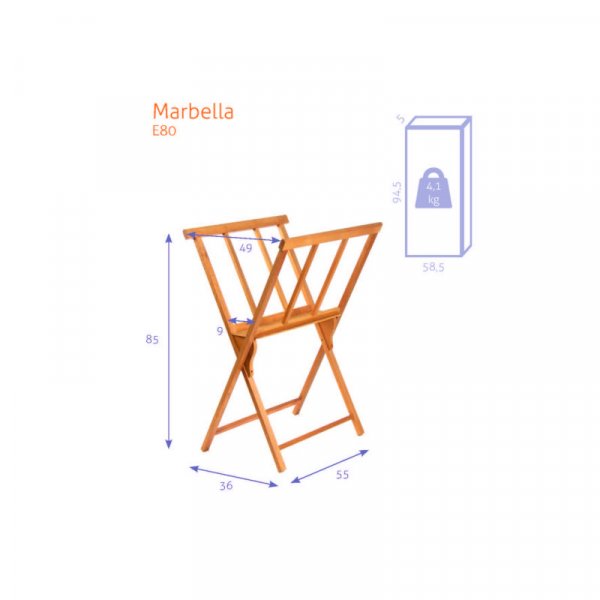 Grafische wieg - N80 - Marbella (medium)