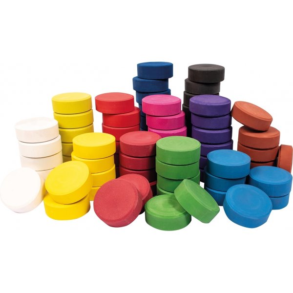 Kleur pucks Ø 55-57 mm 72 st