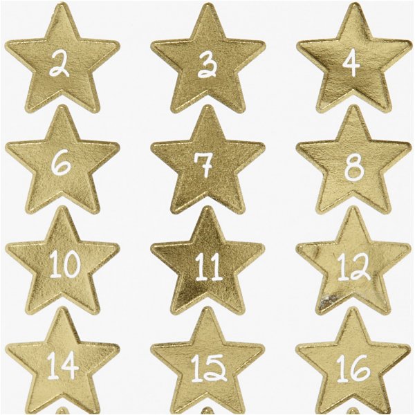 Stickers - kalendernummers