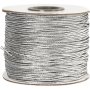 Elastisch koord 1 mm - zilver metallic - 100 m