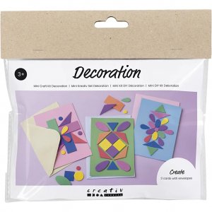 Mini DIY Kit - Kaartpuzzel met schuimfiguren Mini DIY Kit - Kaartpuzzel met schuimfiguren