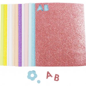 Decoratieve rubberen soft foam vellen 14x25 cm 2 mm pastelkleuren 12 stuks Decoratieve rubberen soft foam vellen 14x25 cm 2 mm pastelkleuren 12 stuks