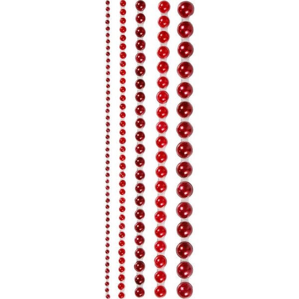 Strasstenen - rood - 2-8 mm - 140 st
