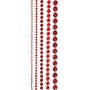 Strasstenen - rood - 2-8 mm - 140 st