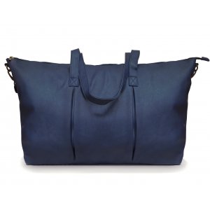 Blauwe imitatieleren tas/tas Blauwe imitatieleren tas/tas
