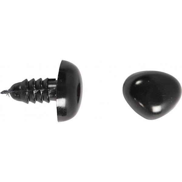 Ogen en neuzen voor modellering - Zwart Ogen en neuzen voor modellering - Zwart