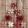 Sterrenstroken - rood - glitter, lak - 6,5+11,5 cm - 40 stroken