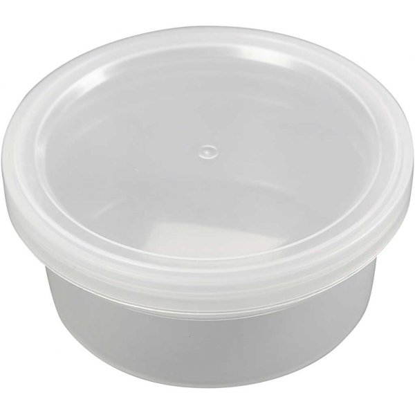 Plastic potje met deksel - 125 ml - 20 st
