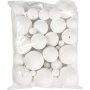 Flirtballen - wit - verschillende maten - 42 st