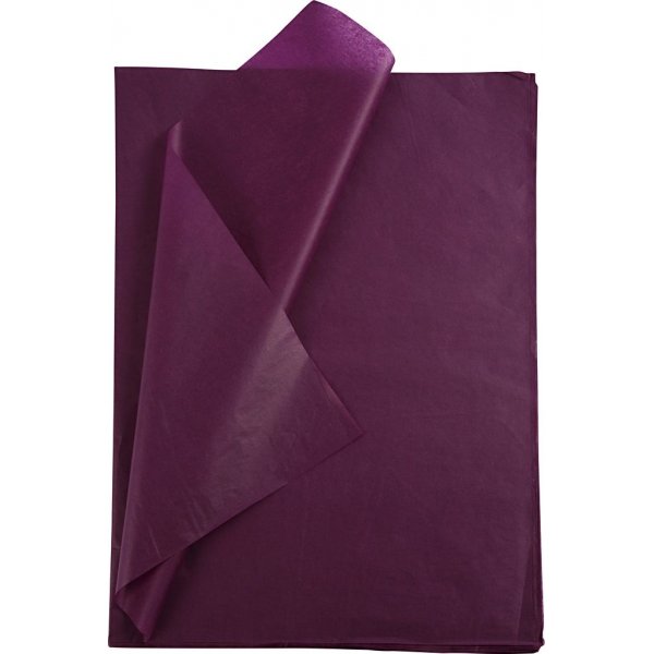 Vloeipapier - bordeaux - 50 x 70 cm - 14 gr - 25 vellen