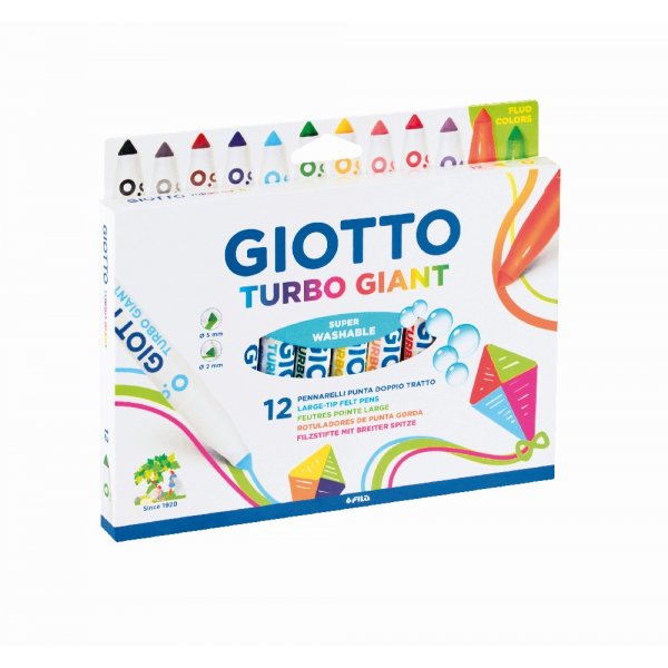 Markeerstiften Giotto Turbo Giant - 12-pack