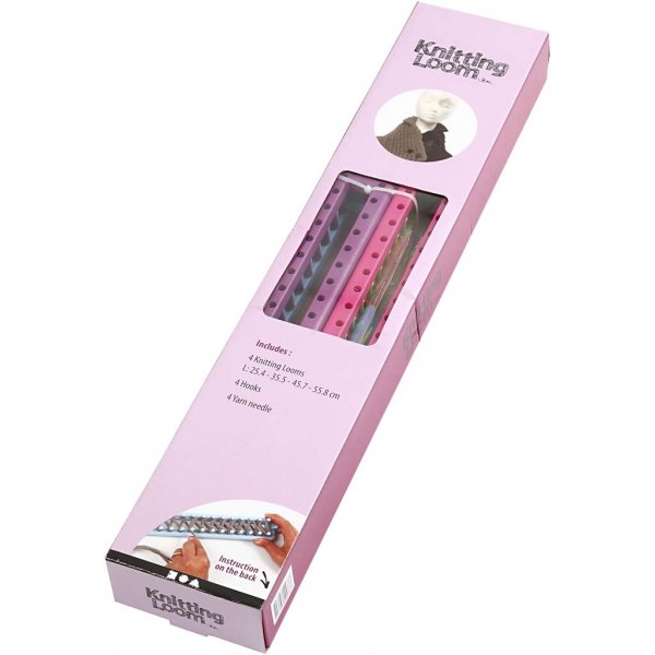 Rechthoekige breiringen met naalden en haken - 4 st Rechthoekige breiringen met naalden en haken - 4 st