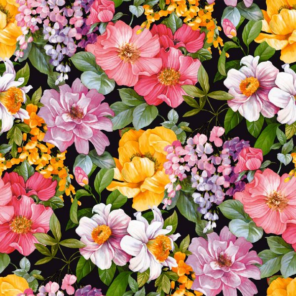 Wasdoek PVC Grote Bloem Multi