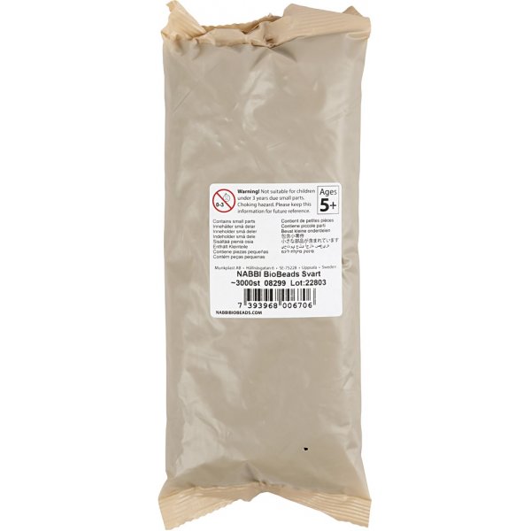 NABBI BioBeads - zwart - medium - 3000 st