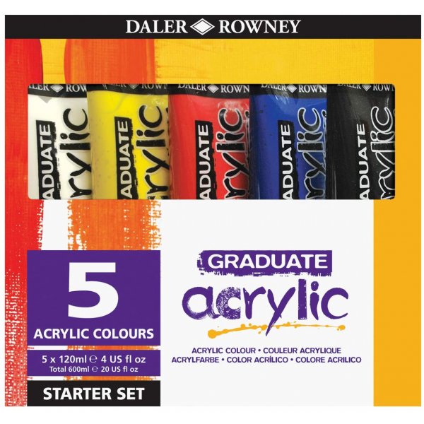 Acrylverf Graduate Set 5x120 ml - Starter