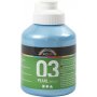 Schoolverf Acryl - Metallic - lichtblauw - metallic - 500 ml