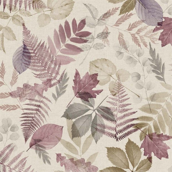 Gebladerte textielwasdoek heide 6