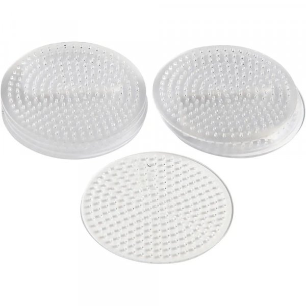 Parelbordjes - Helder - Rond - Diameter 8,5 cm - 10 st