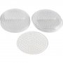 Parelbordjes - Helder - Rond - Diameter 8,5 cm - 10 st