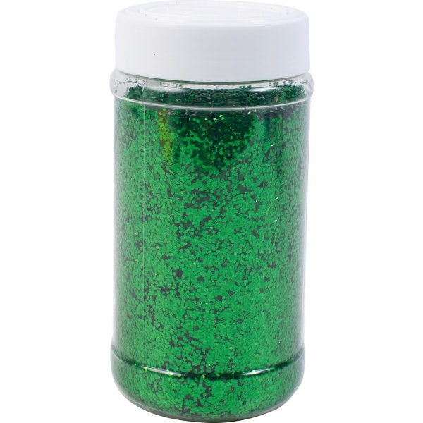 Glitterstrooi grof groen
