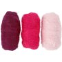 Gekaarde Wol - paars/roze harmonie - 3 x 10 gr