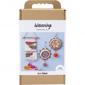 DIY-pakket voor het weven van wanddecoraties in diverse kleuren, 3 stuks DIY-pakket voor het weven van wanddecoraties in diverse kleuren, 3 stuks